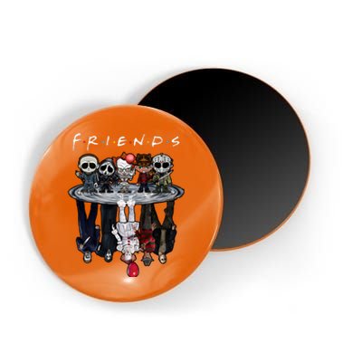 Horror Characters Friends Chibi Shadow Cute Horror Halloween Squad Magnet