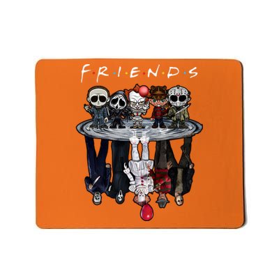 Horror Characters Friends Chibi Shadow Cute Horror Halloween Squad Mousepad