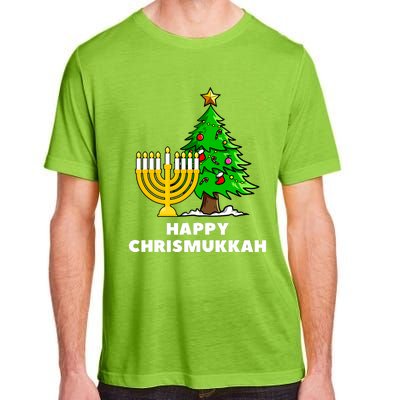 Happy Chrismukkah Funny Hanukkah And Christmas Gift Adult ChromaSoft Performance T-Shirt