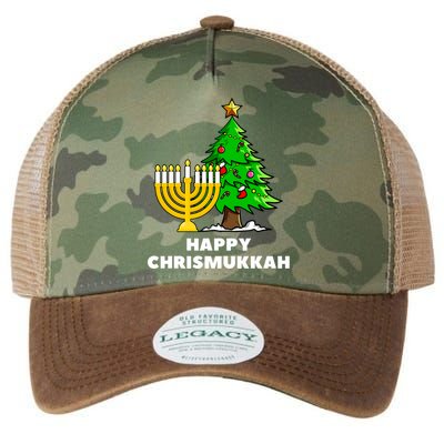 Happy Chrismukkah Funny Hanukkah And Christmas Gift Legacy Tie Dye Trucker Hat