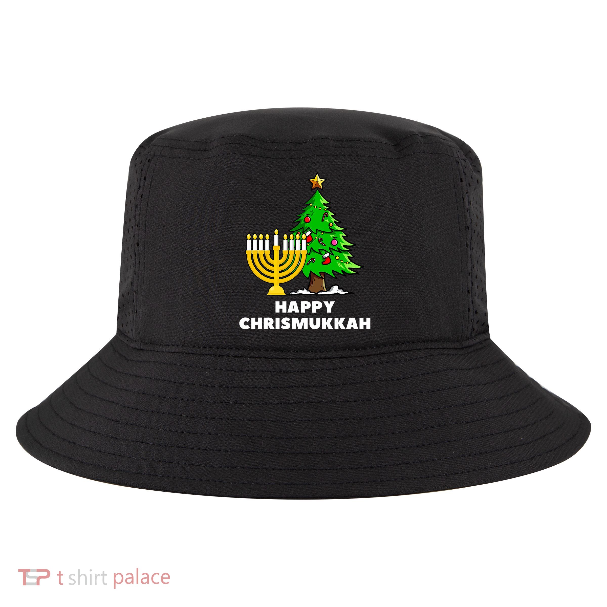 Happy Chrismukkah Funny Hanukkah And Christmas Gift Cool Comfort Performance Bucket Hat