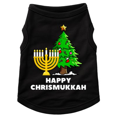 Happy Chrismukkah Funny Hanukkah And Christmas Gift Doggie Tank