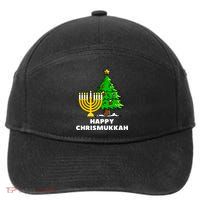 Happy Chrismukkah Funny Hanukkah And Christmas Gift 7-Panel Snapback Hat
