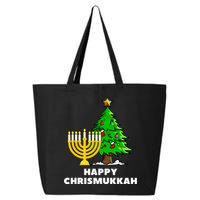 Happy Chrismukkah Funny Hanukkah And Christmas Gift 25L Jumbo Tote