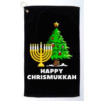 Happy Chrismukkah Funny Hanukkah And Christmas Gift Golf Towel