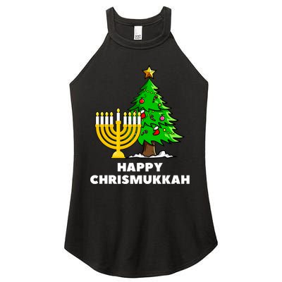 Happy Chrismukkah Funny Hanukkah And Christmas Gift Women's Perfect Tri Rocker Tank