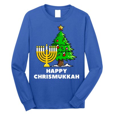 Happy Chrismukkah Funny Hanukkah And Christmas Gift Long Sleeve Shirt