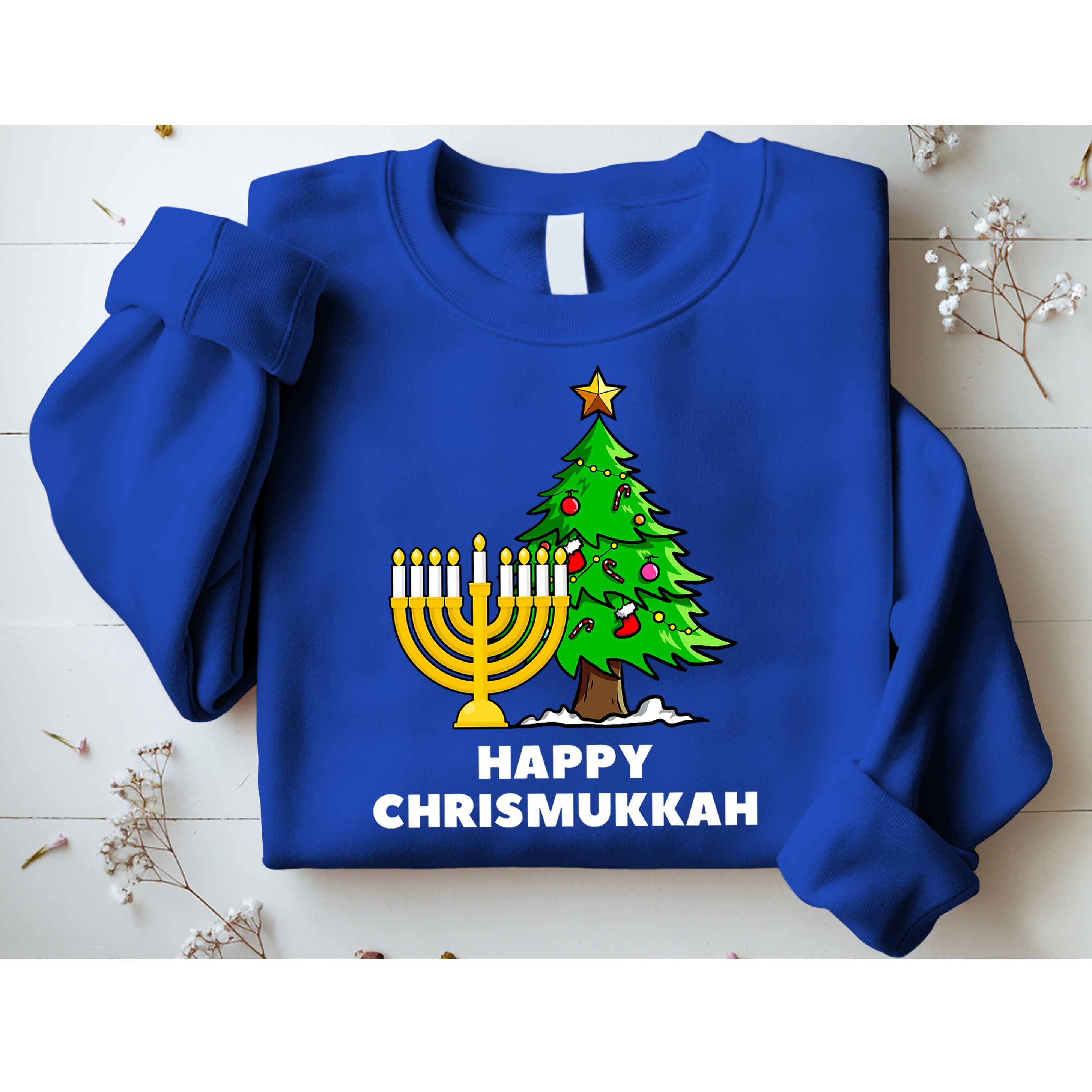 Happy Chrismukkah Funny Hanukkah And Christmas Gift Sweatshirt