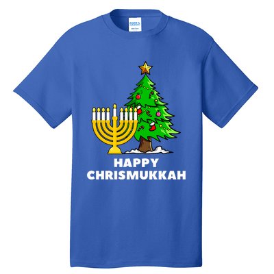 Happy Chrismukkah Funny Hanukkah And Christmas Gift Tall T-Shirt