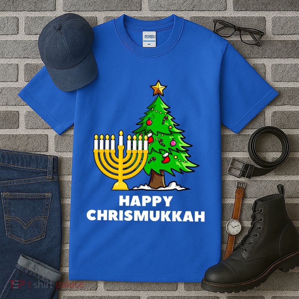 Happy Chrismukkah Funny Hanukkah And Christmas Gift Tall T-Shirt