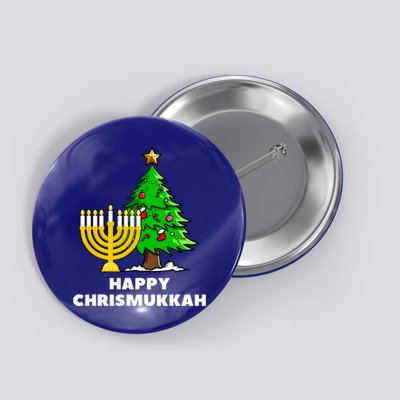 Happy Chrismukkah Funny Hanukkah And Christmas Gift Button