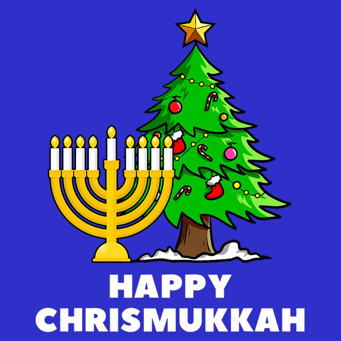 Happy Chrismukkah Funny Hanukkah And Christmas Gift Sustainable Beanie