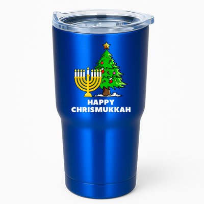 Happy Chrismukkah Funny Hanukkah And Christmas Gift Tumbler