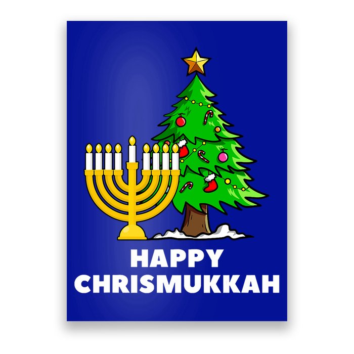 Happy Chrismukkah Funny Hanukkah And Christmas Gift Poster