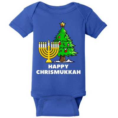 Happy Chrismukkah Funny Hanukkah And Christmas Gift Baby Bodysuit