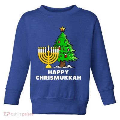 Happy Chrismukkah Funny Hanukkah And Christmas Gift Toddler Sweatshirt