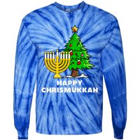 Happy Chrismukkah Funny Hanukkah And Christmas Gift Tie-Dye Long Sleeve Shirt