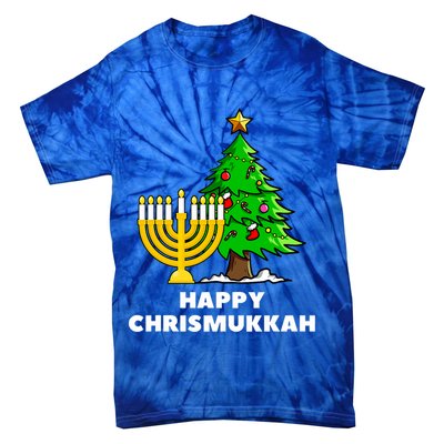 Happy Chrismukkah Funny Hanukkah And Christmas Gift Tie-Dye T-Shirt