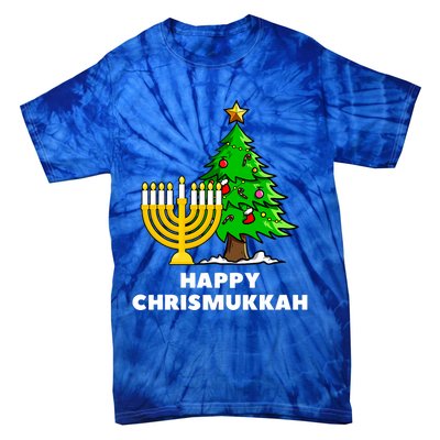 Happy Chrismukkah Funny Hanukkah And Christmas Gift Tie-Dye T-Shirt