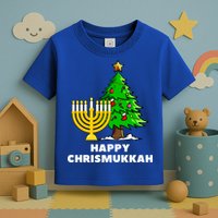 Happy Chrismukkah Funny Hanukkah And Christmas Gift Toddler T-Shirt