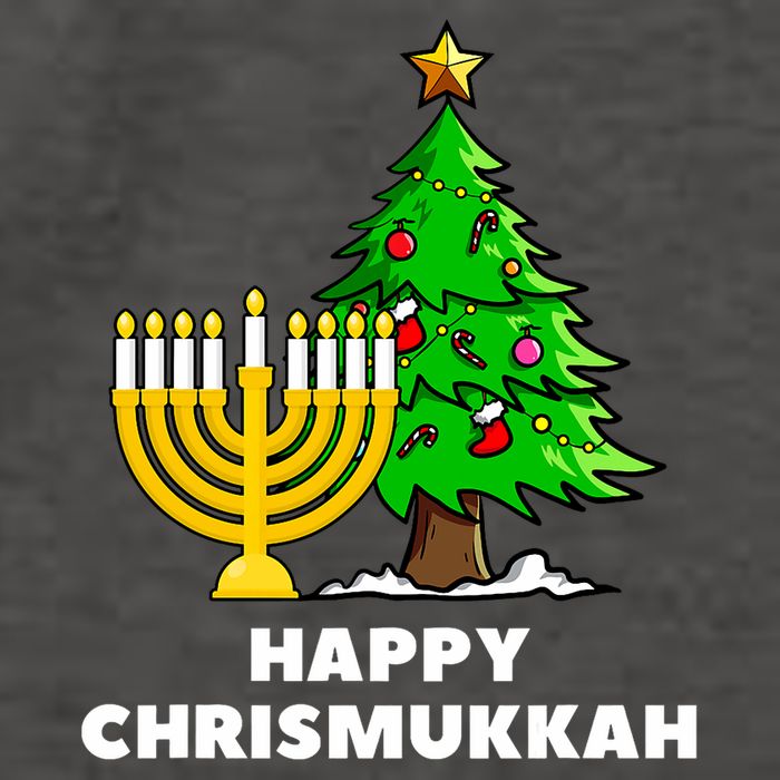 Happy Chrismukkah Funny Hanukkah And Christmas Gift Vector Backpack