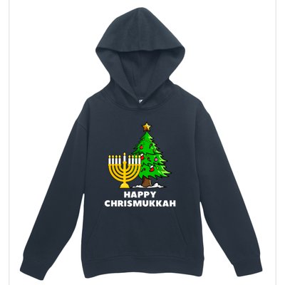 Happy Chrismukkah Funny Hanukkah And Christmas Gift Urban Pullover Hoodie