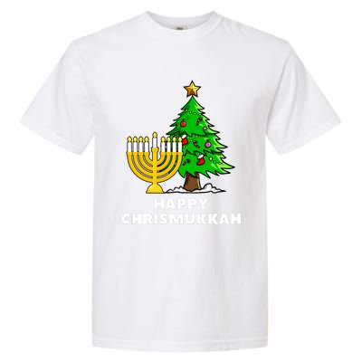 Happy Chrismukkah Funny Hanukkah And Christmas Gift Garment-Dyed Heavyweight T-Shirt