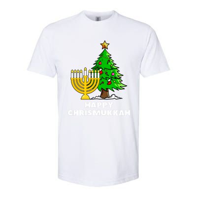 Happy Chrismukkah Funny Hanukkah And Christmas Gift Softstyle CVC T-Shirt