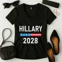 Hillary Clinton For President Hillary Clinton 2028 Women's V-Neck T-Shirt