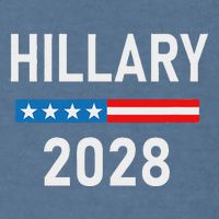Hillary Clinton For President Hillary Clinton 2028 Garment-Dyed Sweatshirt