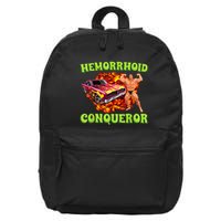 Hemorrhoid Conqueror Funny Meme Dank Weird Joke Women 16 in Basic Backpack