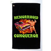 Hemorrhoid Conqueror Funny Meme Dank Weird Joke Women Golf Towel