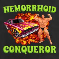 Hemorrhoid Conqueror Funny Meme Dank Weird Joke Women Golf Towel