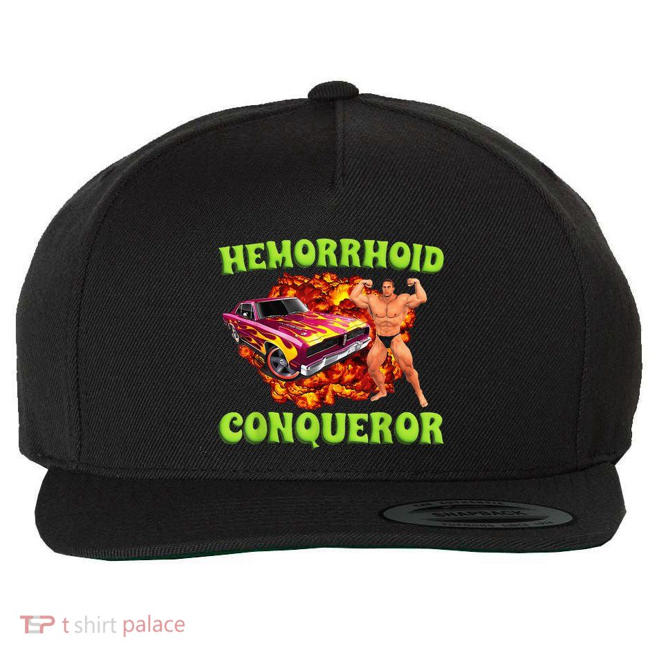Hemorrhoid Conqueror Funny Meme Dank Weird Joke Women Wool Snapback Cap