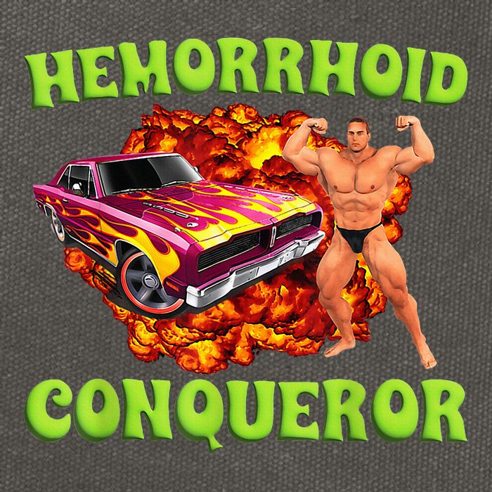 Hemorrhoid Conqueror Funny Meme Dank Weird Joke Women Cotton Canvas Backpack