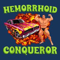 Hemorrhoid Conqueror Funny Meme Dank Weird Joke Women Infant Baby Jersey Bodysuit