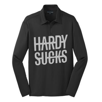 Hardysucks Country Funny Bad Boy Wetzel Silk Touch Performance Long Sleeve Polo