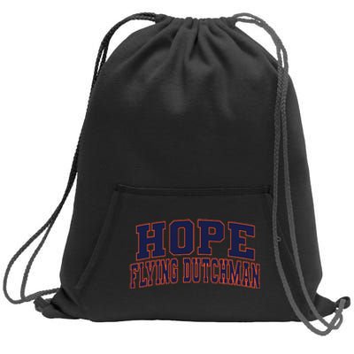 Hope College Flying Dutchman Sweatshirt Cinch Pack Bag