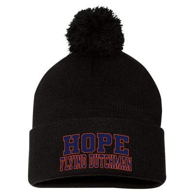 Hope College Flying Dutchman Pom Pom 12in Knit Beanie