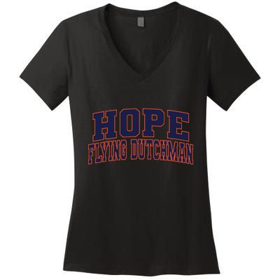 Hope College Flying Dutchman Women's V-Neck T-Shirt