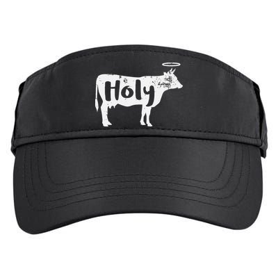 Holy Cow Funny Dairy Farmer Midwest Pride Adult Drive Performance Visor