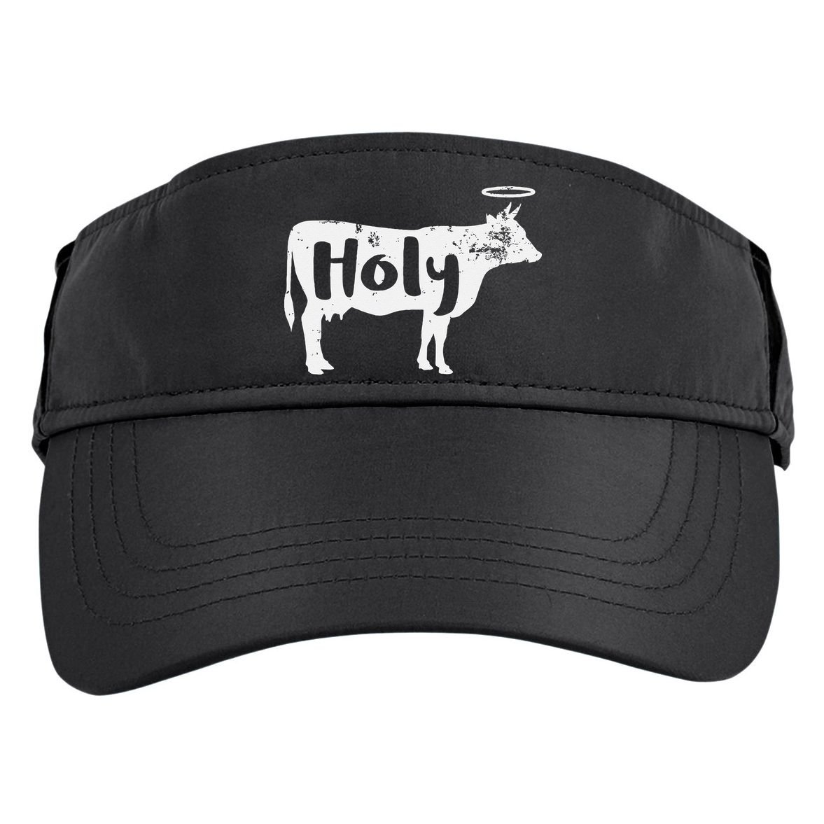 Holy Cow Funny Dairy Farmer Midwest Pride Adult Drive Performance Visor