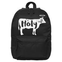 Holy Cow Funny Dairy Farmer Midwest Pride 16 in Basic Backpack