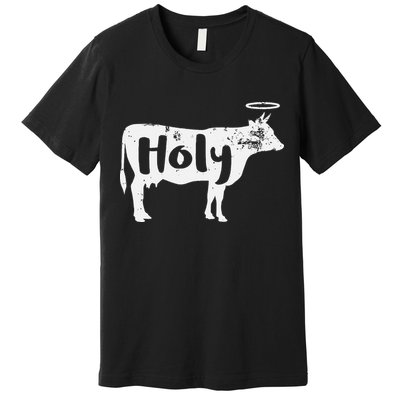 Holy Cow Funny Dairy Farmer Midwest Pride Premium T-Shirt