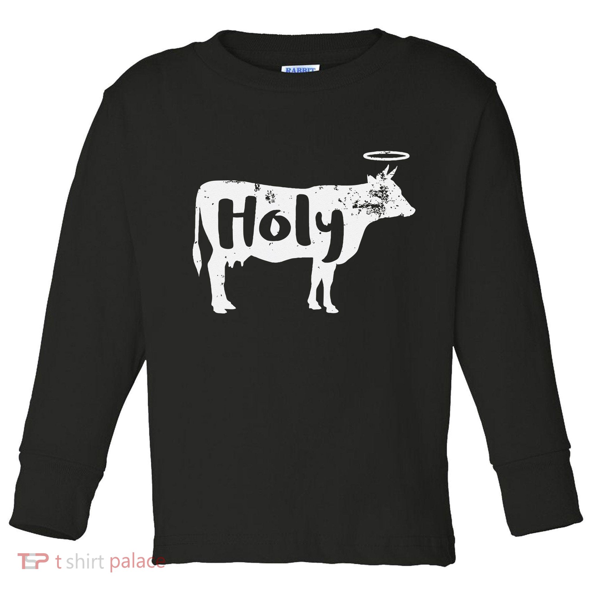 Holy Cow Funny Dairy Farmer Midwest Pride Toddler Long Sleeve Shirt