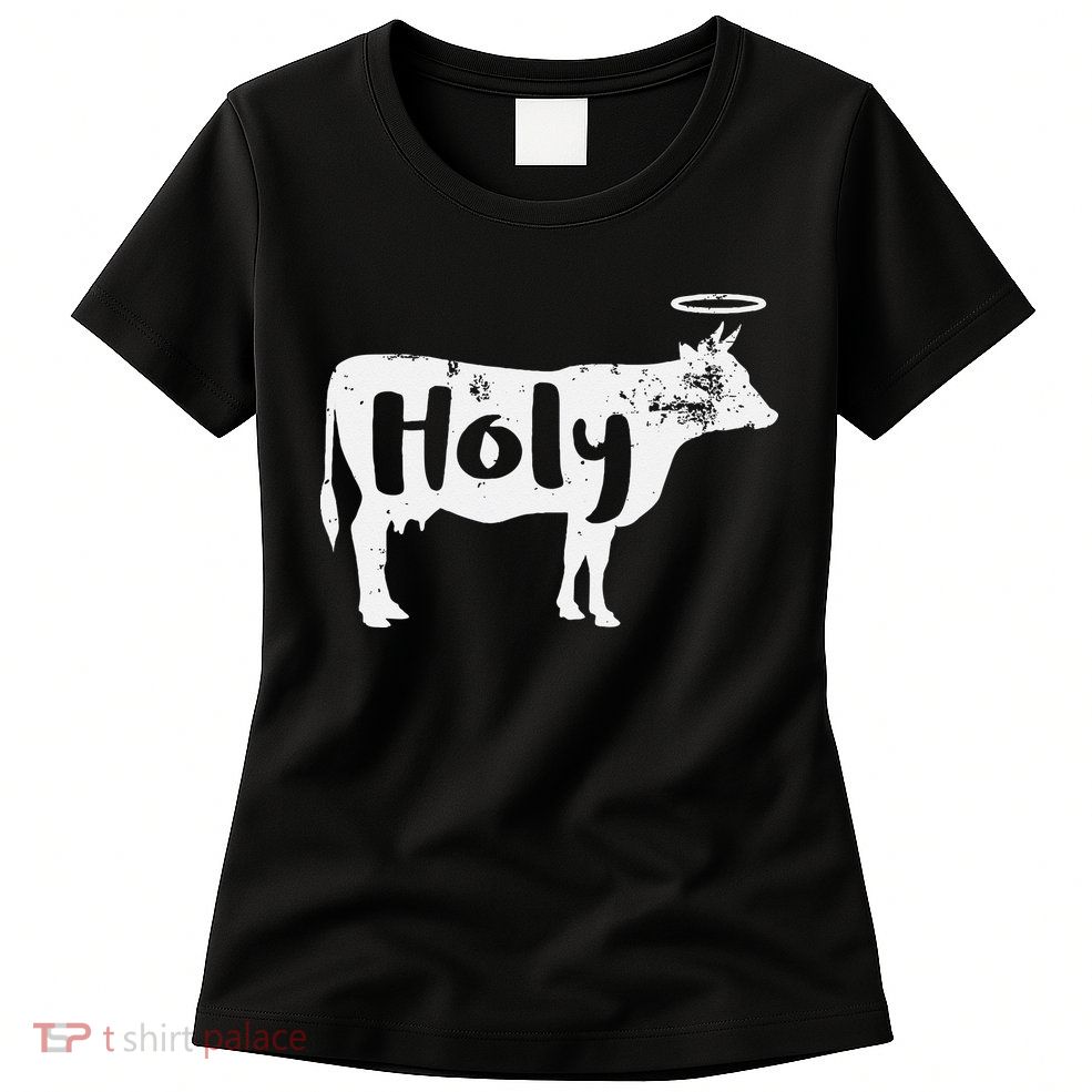 Holy Cow Funny Dairy Farmer Midwest Pride Womens T-Shirt