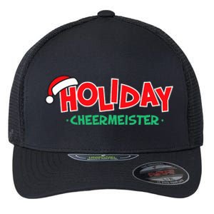 Holiday Cheermeister Funny Christmas Cheer Happy Person  Flexfit Unipanel Trucker Cap