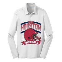 Houston Cougar Football Team Supporter Silk Touch Performance Long Sleeve Polo