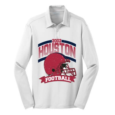 Houston Cougar Football Team Supporter Silk Touch Performance Long Sleeve Polo