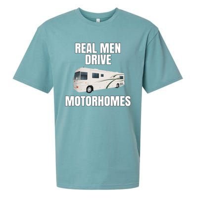 Happy Camper Funny Rver Rving Real Drive Motorhomes Gift Great Gift Sueded Cloud Jersey T-Shirt